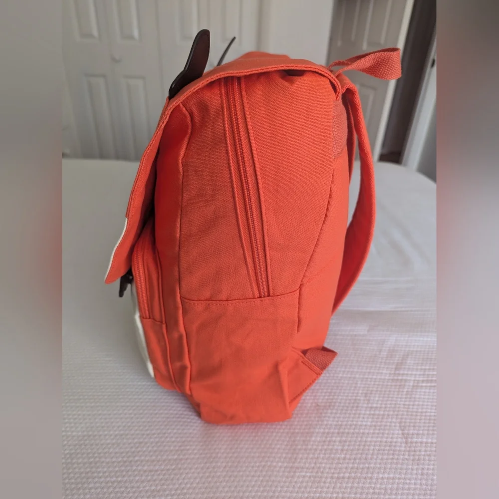 Floral Floric Red Panda Backpack Full Zipper Pockets.